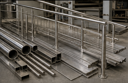 V2A-Edelstahl: weitere Bauteile und sortierte Materialformen – V2A-Edelstahl