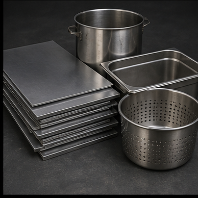 V4Aankauf: sortierter Materialbestand