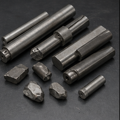 Hartmetallankauf: sortierter Materialbestand