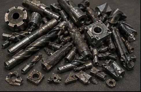 Wolfram: weitere Bauteile und sortierte Materialformen – Wolfram
